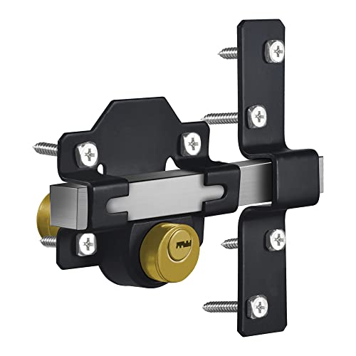 Photo 1 of Barn Door Lock, Fence Gate Lock, Double Sided Gate Latch, Door Lock for Wodden Gate, Supplied with 5 Keys, Work with 2.75" Wooden Gate, Suitable for Right & Left Door