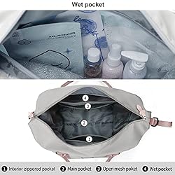 HYC00 Travel Duffel Bag with Toiletry Bag, Sports