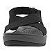 Clarks Women's Arla Kaydin Sandal, Black Elastic Fabric, 8 Medium US