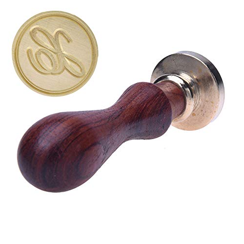 YPSelected Vintage Calligraphic A-Z 26 Alphabet Initial Letters Sealing Wax Spoons Candles Seal Stamp (Letter X)