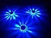 Blue LED Roadside Flare Flashing Warning Light Outdoor Safety Emergency Disc Beacon,Magnetic Base for Car or Marine Boat (Pack of 3) (Blue)