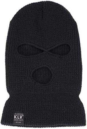 SZMH Men Balaclava Knit Cap Outdoor Full Face Cover Headwear 3 Hole Ski Face Mask Balaclava Cycling Hood Hat random