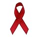 Support USA | American Made 250 Red HIV/AIDS/Addiction Awareness Ribbons - Bag of 250 Fabric Ribbons with Safety Pins