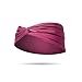 ELAN - Headband for Women Material, Sweat Wicking, Best Looking Head Band for Fashion, Yoga and Exercise - Love It Guaranteed! (Sangria)