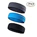 Keross 3 Pack Sports Headbands Non-Slip .Sweatband,Elastic Fashion Hair Band for Men&Women. Perfect for Workouts,Yoga,Running,or Casual Wear