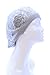 an- Womens Fashion Lightweight Crochet Cutout Beret Beanie Hat (Gray Net)