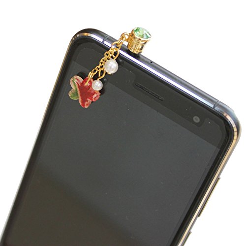 Japanese Chirimen Made Sakura Cherry Blossom Design Earphone Jack Smartphone Charm Accessory