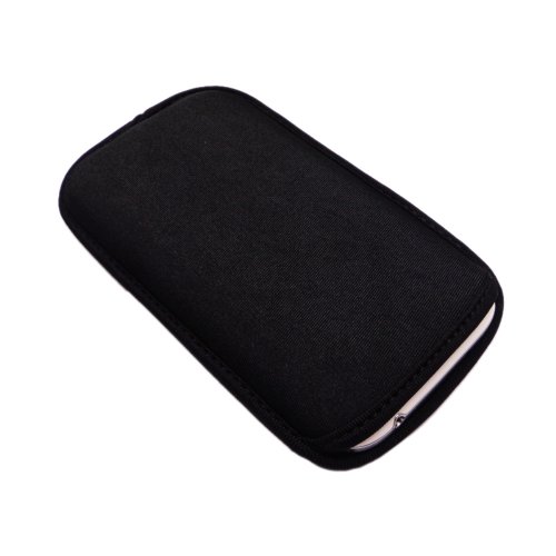 Shock Resistant Black Elastic Neoprene Pouch Sleeve Case for Samsung Galaxy S3 i9300 S4 i9500
