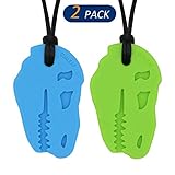 Sensory Chew Necklace for Kids, Boys or Girls - Chewing Necklace Teething Necklace Teether Necklace Chew Toys Teething Toys - Designed for Chewing, Autism Sensory Teether Toy