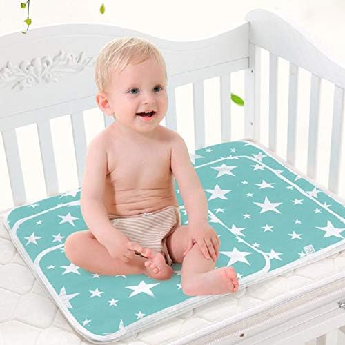 Toddler Infant Waterproof Changing Pad - Upgrade Breathable Urine Mat Menstrual Pads for Children and Adults Pack of 3 (M (27.5 x 19.7 Inch))