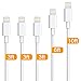 iPhone Charger,Atill 5 Pack 3ft/3ft/3ft/6ft/10ft Lightning Cable iPhone Charging Syncing Cord Charger Cable Compatible iPhone X 8 8Plus 7 7Plus 6s 6sPlus 6 6Plus SE 5 5s 5c more (white)