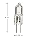 eTopLighting (10 Pack) G4-12V-10W Clear Halogen Light Bulbs, G4 Base, 120 Volt 40 Watt JC Type Long Life, G4-12V-10W(10)