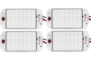 12V LED RV Lights with ON/Off Switch - 5W Daylight 500LM, Interior Lighting for RV Van Trailer Camper Boat - Pack of 4