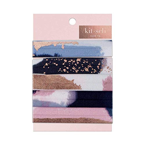Kitsch 5 Piece Hair Ties Set, Soft Knotted Elastic Hair Ties, Prevent