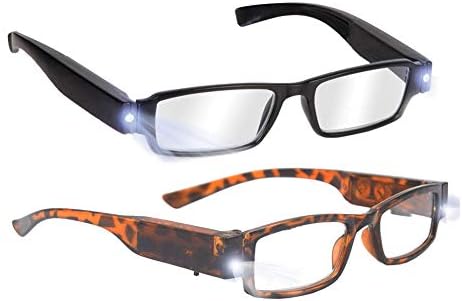 magnifying reading glasses with led light