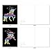Horns and Unicorns: 10 Assorted Blank All Occasions Notecards Featuring Rainbow Galaxy Filled Mythical Creatures, with Envelopes. AM6826OCB-B1x10