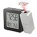 Oregon Scientific PROJI Projection Atomic Clock with Indoor Temperature Calendar Alarm - Gray