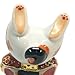 Kutani Japanese Maneki Neko Handstand Lucky Cat Ceramic