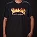 Thrasher Magazine Flame Black Men's Short Sleeve T-Shirt - Medium
