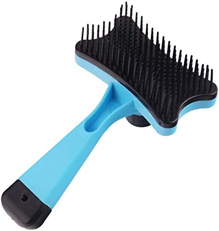 Feiky Slicker Brush for Dogs and Cats Grooming Comb with Easy Self-Cleaning Button | Pet Grooming Comb for Small, Medium & Large Dogs and Cats, with Short to Long Hair.