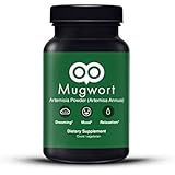 Mugwort Capsules 450 Mg - 90 Capsules - Vegan - By Dream Leaf - Made in USA - Mood, Dreaming, Relaxation, Digestion - Mugwort As Artemisa Annua)