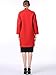 Miya Women's Faux Leather Jacket Quilted Bomber Jacket Short Coat Red Medium