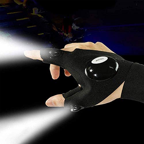 SMN Upgrade LED-Lichthandschuhe Outdoor-Angelhandschuhe Für Camping, Radfahren, Outdoor-Aktivitäten Beleuchtung Notfall… – Bild 3