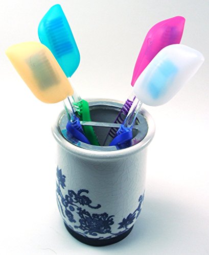 V-TOP Silicone toothbrush case covers Pack of 6, great for home and outdoor - Thumbnail 4