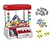 TSF TOYS Claw Game Machine-Kids Mini Arcade Grabber- Toy Candy Dispenser Crane Toy-with LED Lights and Adjustable Sound Switch–Bonus 24 Prizes (Red)