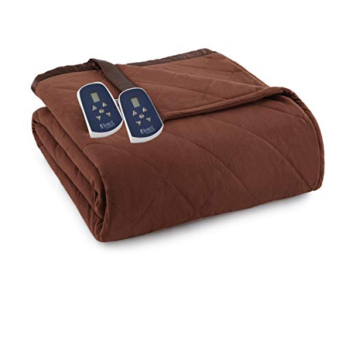 Thermee Micro Flannel Electric Blanket, Cocoa, King Pricepulse