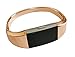 KingBaas Metal Accessory Bands for Fitbit Charge 2, Classy Jewelry Bangle Watch Bracelet Strap Band for Fitbit Charge 2/Fitbit Charge 2 Band/Charge 2 Bands,Silver, Rose Gold