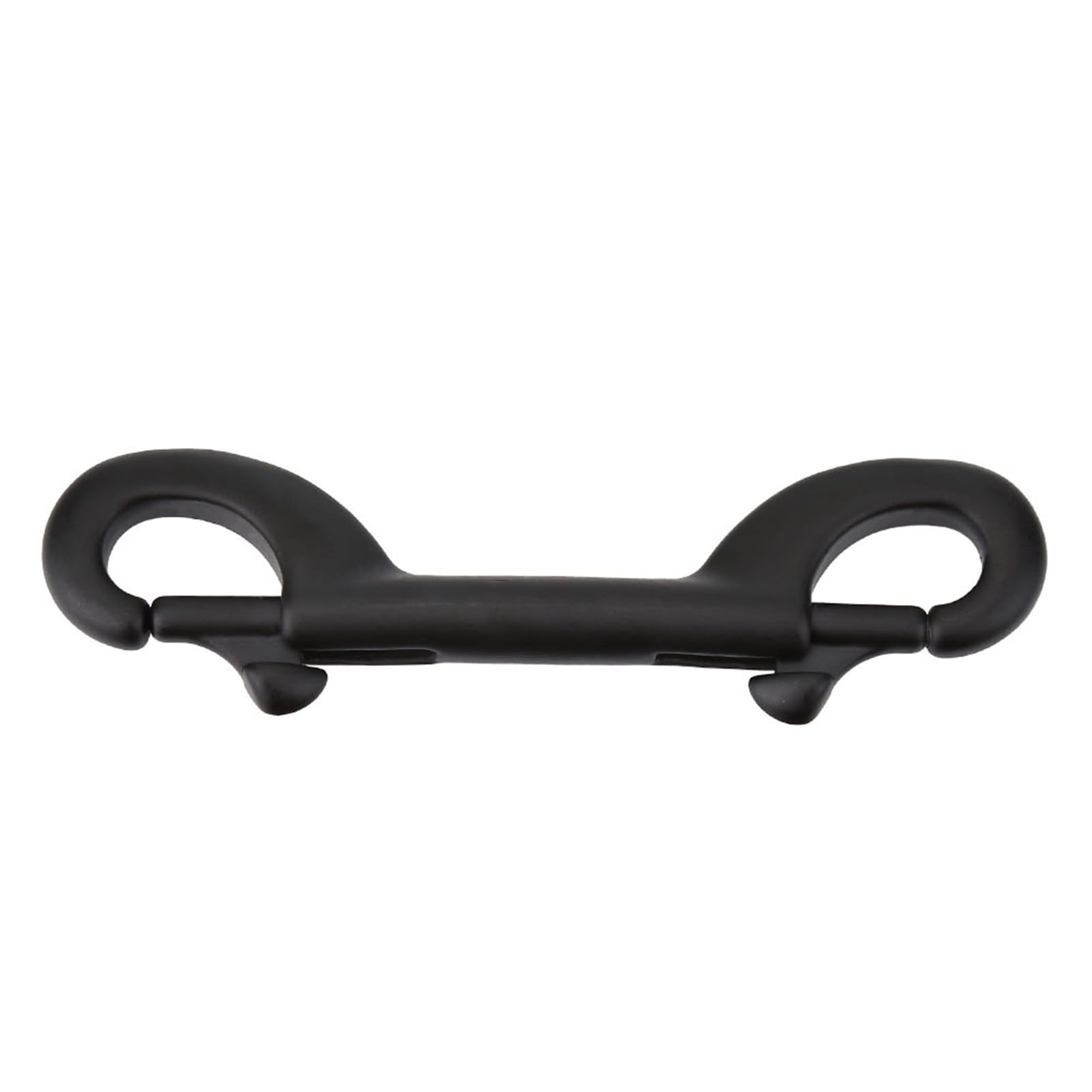 Dioche Clip Hook for Scuba Diving, Stainless Steel Diving Clip Swivel Eye Snap for Scuba Diving Diver, Double Ended Clip Hook Snap Scuba Diving Buckle (100mm-Black)