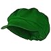 Cotton Elastic Newsboy Youth Cap - Lime