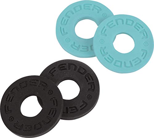 Fender ストラップロック Fender® Strap Blocks 4-Pack, Black (2) and Daphne Blue (2)