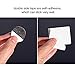Pangda 60 Pieces Double Sided Adhesive Foam Pad Double Adhesive Tape, Rectangle and Round, White and Black