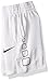 NIKE Elite Girls' Basketball Shorts, White/Black/Black, Medium