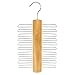 HANGERWORLD Wooden 20 Bar Tie Belt Rack Accessory Organiser Coat Hanger