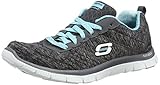 Skechers Flex Appeal Pretty City Womens Sneakers Black/Light Blue 9
