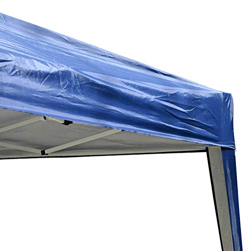 FDInspiration Blue 9.8x9.8 FT Pop Up Gazebo Canopy Party Tent Foldable Design Shelter Outdoor Sun Shade w/Storage Bag with Ebook - Thumbnail 4