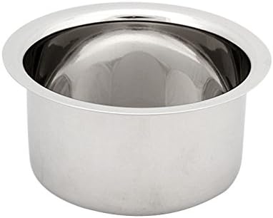 JAGANI High Grade Stainless Steel Patila Round Bottom Container Ganj Tapeli with Lid Set of 9 pcs - 1000 ml to 6000 ml