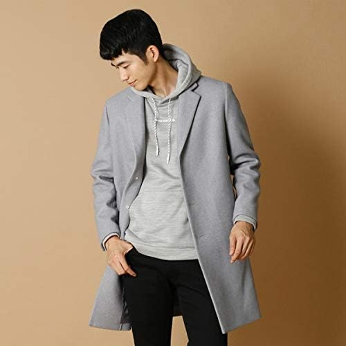 Amazon メンズメルローズ Men S Melrose ジャージメルトンチェスターコート 総裏 01ライトグレー M 3 コート ジャケット 通販