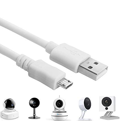 baolongking Power Cable for WyzeCam,WyzeCam Pan,YI Camera,NestCam Indoor,Netvue,KasaCam Indoor,Furbo Dog,Blink,USB to Micro USB Charging Cord for Security Camera (5M)