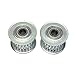 BEMONOC 2Pcs HTD 3M 22 Teeth Idler Pulley Pitch 3mm fit for 3M Timing Belt Width 15mm Bearing Hole 6mm for Laser Engraver CNC
