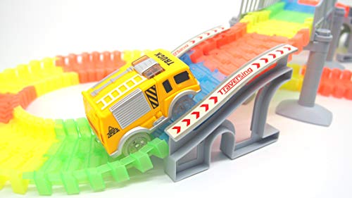 [3-Pack] Track Replacement Race Cars Toy | Train Cars w/ 5 LED Lights | Glow in The Dark | for Independent & Track Play | Track Accessories Compatible with Most Tracks for Boys and Girls - Thumbnail 6
