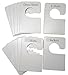 12 Blank White Clothing Size Dividers Adults or Baby Nursery Large 5.25x3.5 Inches (Regular)
