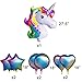 Balloons Unicorn Helium Balloons 7 Pack Party Balloons for Party Unicorn Theme,Birthday,Graduation,Wedding, Baby Shower,Home Office Decorations(Foil Balloons)