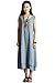 Azbro Women's Essential Solid Sleeveless Linen Midi Long Dress