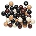 Femitu 500pc Eco-Friendly Wood Beads, 7-8mm, Mixed Colors