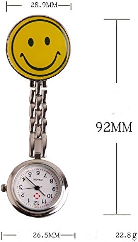 SENCEE Moda Precioso Lindo Reloj de Enfermera de Cuarzo Enfermera Doctor Paramédico Túnica Broche Fob Reloj Médico Variedad