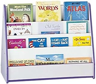 Offex Kids Magazine Storage Mobile Double Sided Pick-a-Book Stand - Teal